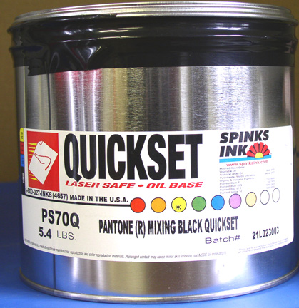 (image for) PS70A Spinks Pantone Black Quickset 5.4 lb.